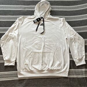 Adidas Classic Tech Fleece White Pullover Hoodie